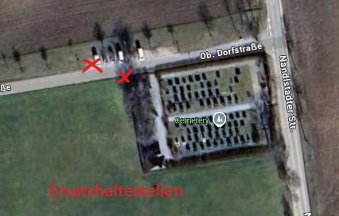 Ersatzbushaltestelle Oberappersdorf